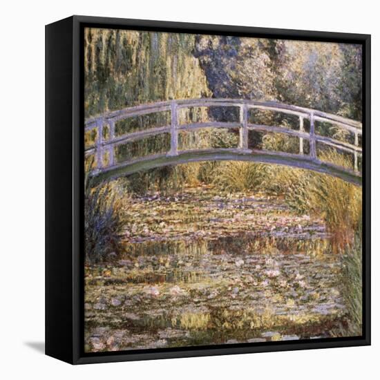 The Water Lily Pond-Claude Monet-Framed Stretched Canvas
