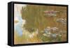 The Water Lily Pond-Claude Monet-Framed Stretched Canvas