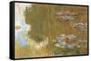 The Water Lily Pond-Claude Monet-Framed Stretched Canvas