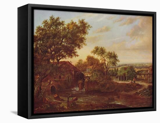 'The Water Mill, Carshalton', 1830, (c1915)-Patrick Nasmyth-Framed Stretched Canvas