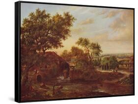 'The Water Mill, Carshalton', 1830, (c1915)-Patrick Nasmyth-Framed Stretched Canvas