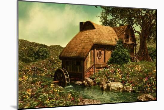 The Water Mill-Atelier Sommerland-Mounted Premium Giclee Print