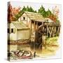 The Water Mill-null-Stretched Canvas