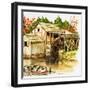 The Water Mill-null-Framed Giclee Print