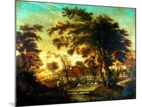 The Water Mill-Meindert Hobbema-Mounted Premium Giclee Print