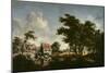 The Water Mills (Oil on Canvas)-Meindert Hobbema-Mounted Giclee Print