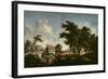 The Water Mills (Oil on Canvas)-Meindert Hobbema-Framed Giclee Print