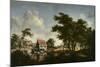 The Water Mills (Oil on Canvas)-Meindert Hobbema-Mounted Giclee Print