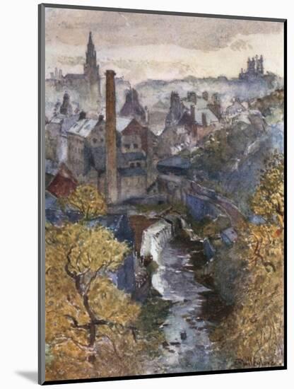 The Water of Leith from Dean Bridge-John Fulleylove-Mounted Giclee Print