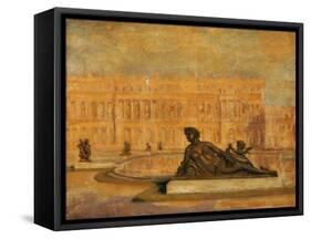 The Water Parterre at Versaille-Jean Altamura-Framed Stretched Canvas