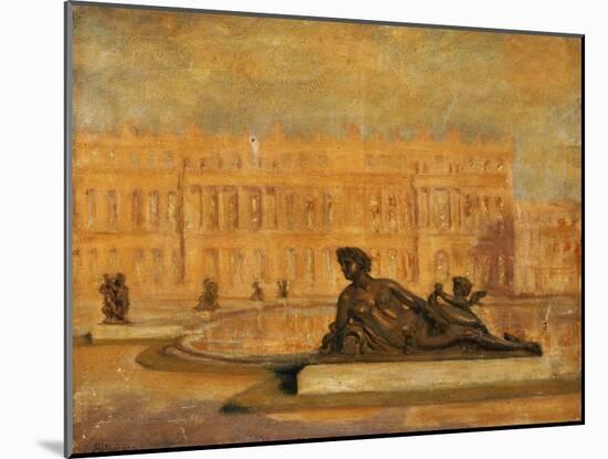 The Water Parterre at Versaille-Jean Altamura-Mounted Giclee Print