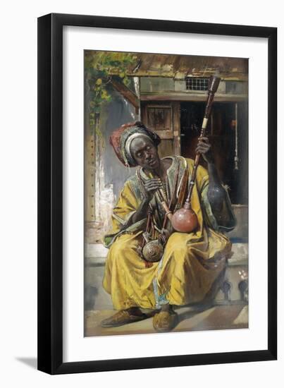 The Water-Pipe Smoker, 1903-Gyula Tornai-Framed Giclee Print