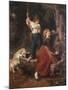 The Water Pump-Jean-Baptiste-Camille Corot-Mounted Giclee Print