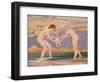 The Water's Edge: Two Women and a Baby-Charles Sims-Framed Giclee Print