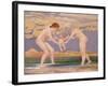 The Water's Edge: Two Women and a Baby-Charles Sims-Framed Giclee Print