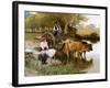 The Water's Edge-Edouard Debat-Ponsan-Framed Giclee Print