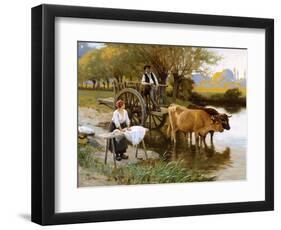 The Water's Edge-Edouard Debat-Ponsan-Framed Giclee Print