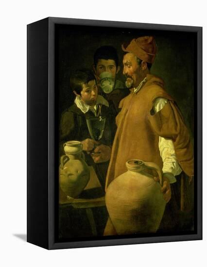 The Water Seller of Seville-Diego Velazquez-Framed Stretched Canvas