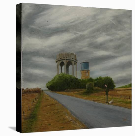 The Water Tower, 2016 (Oil on Panel)-Chris Ross Williamson-Stretched Canvas