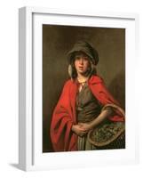 The Watercress Girl-Johann Zoffany-Framed Giclee Print