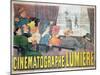 The Waterer Watered', Poster Advertising Cinematographe Lumiere, 1896-Marcelin Auzolle-Mounted Giclee Print