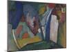 The Waterfall, 1909 (Oil on Pasteboard)-Wassily Kandinsky-Mounted Giclee Print