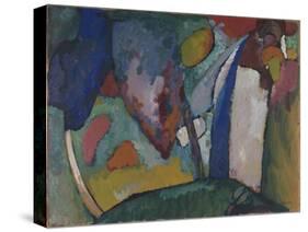 The Waterfall, 1909 (Oil on Pasteboard)-Wassily Kandinsky-Stretched Canvas