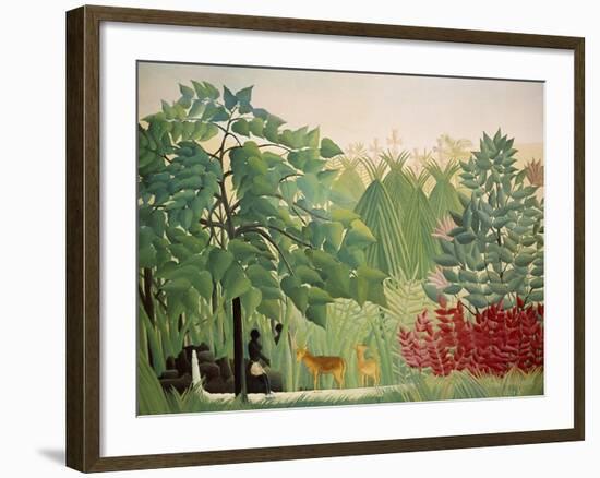 The Waterfall, 1910-Henri Rousseau-Framed Giclee Print