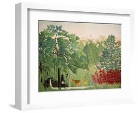 The Waterfall, 1910-Henri Rousseau-Framed Giclee Print