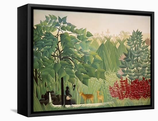 The Waterfall, 1910-Henri Rousseau-Framed Stretched Canvas