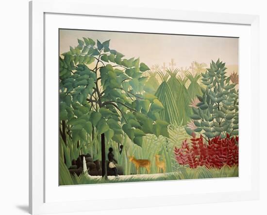 The Waterfall, 1910-Henri Rousseau-Framed Giclee Print