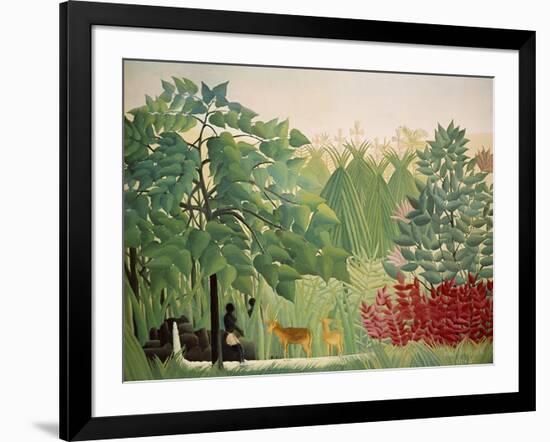 The Waterfall, 1910-Henri Rousseau-Framed Giclee Print