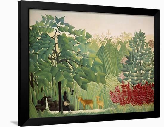 The Waterfall, 1910-Henri Rousseau-Framed Giclee Print