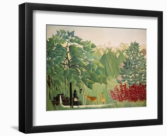 The Waterfall, 1910-Henri Rousseau-Framed Premium Giclee Print