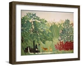 The Waterfall, 1910-Henri Rousseau-Framed Giclee Print