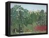 The Waterfall, 1910-Henri J.F. Rousseau-Framed Stretched Canvas