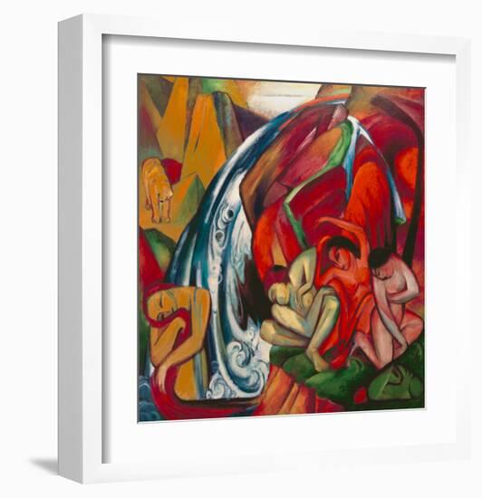 The Waterfall 1912-Franz Marc-Framed Giclee Print