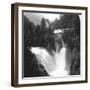 The Waterfall at Badgastein, Austria, C1900s-Wurthle & Sons-Framed Photographic Print