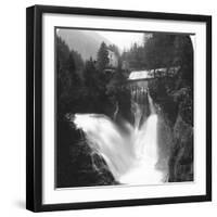 The Waterfall at Badgastein, Austria, C1900s-Wurthle & Sons-Framed Photographic Print