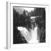 The Waterfall at Badgastein, Austria, C1900s-Wurthle & Sons-Framed Photographic Print