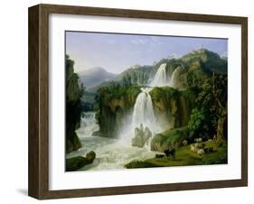 The Waterfall at Tivoli, 1785-Jacob-Philippe Hackert-Framed Giclee Print