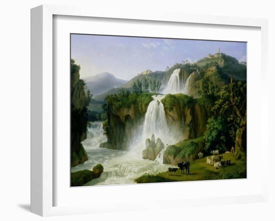 The Waterfall at Tivoli, 1785-Jacob-Philippe Hackert-Framed Giclee Print