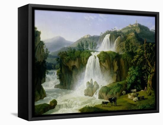 The Waterfall at Tivoli, 1785-Jacob-Philippe Hackert-Framed Stretched Canvas