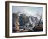 The Waterfall at Tivoli, 18Th/Early 19th Century-Hubert Robert-Framed Giclee Print