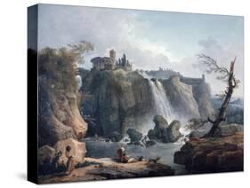 The Waterfall at Tivoli, 18Th/Early 19th Century-Hubert Robert-Stretched Canvas