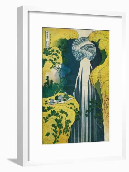 The Waterfall of Amida Behind the Kiso Road, C1832. (1925)-Katsushika Hokusai-Framed Giclee Print