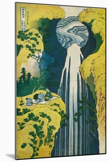 The Waterfall of Amida Behind the Kiso Road, C1832. (1925)-Katsushika Hokusai-Mounted Giclee Print