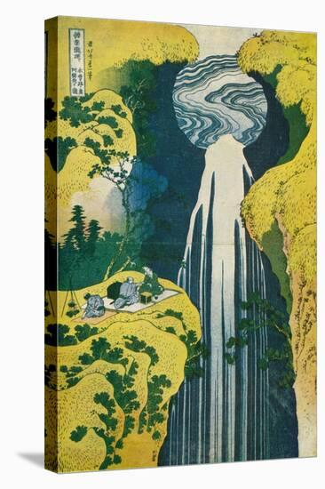 The Waterfall of Amida Behind the Kiso Road, C1832. (1925)-Katsushika Hokusai-Stretched Canvas