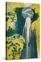 The Waterfall of Amida Behind the Kiso Road, C1832. (1925)-Katsushika Hokusai-Stretched Canvas