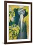 The Waterfall of Amida Behind the Kiso Road, C1832. (1925)-Katsushika Hokusai-Framed Giclee Print